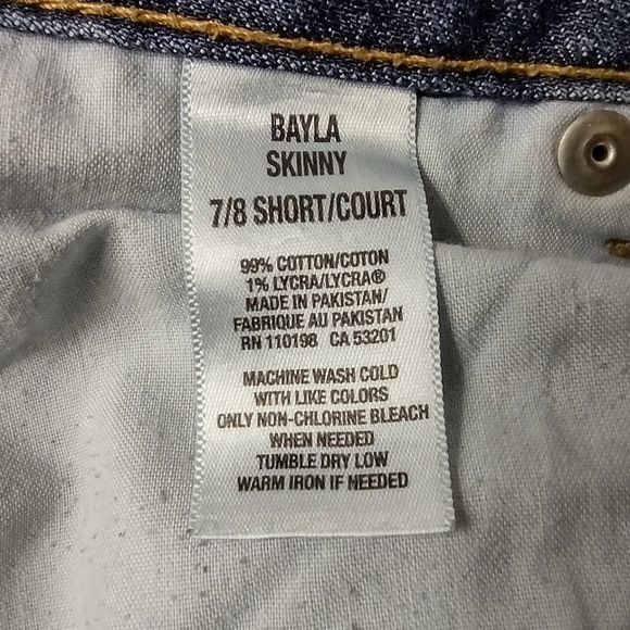 Aeropostale Bayla Skinny Blue Jeans 7/8 short - Picture 5 of 5